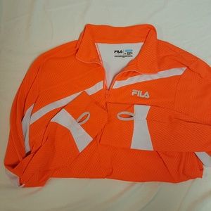 Bright Orange FILA Athletic Jacket